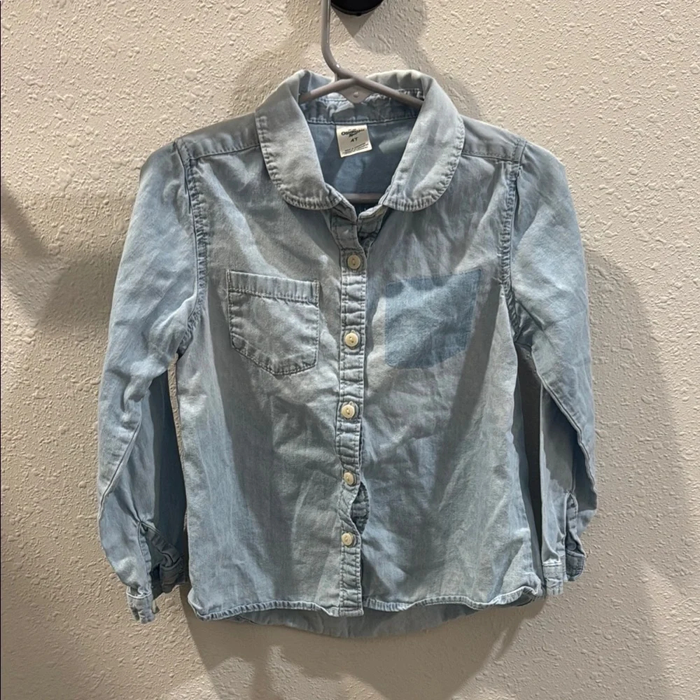 OshKosh B'gosh Blue Button Down Shirt Classic Collar